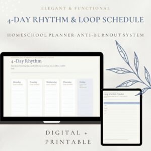 antiburn out planner homeschool
