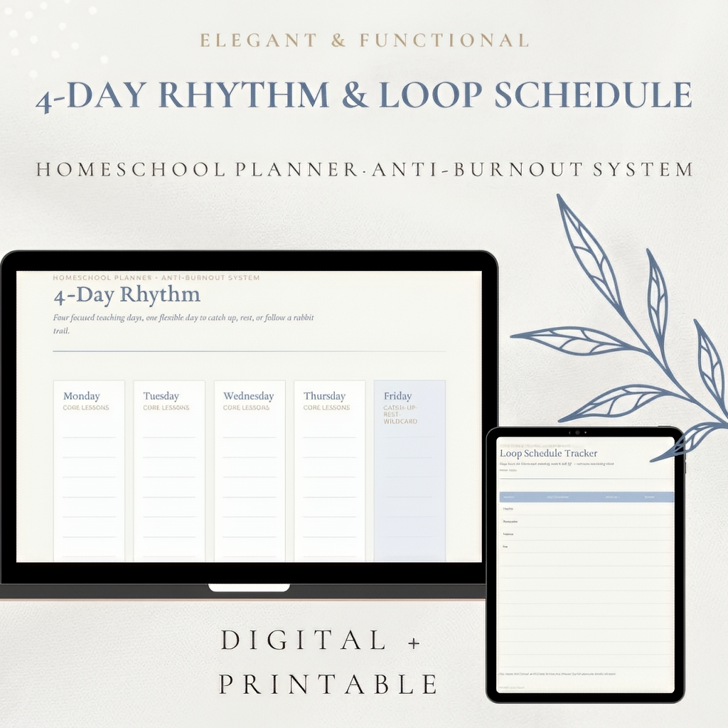 antiburn out planner homeschool