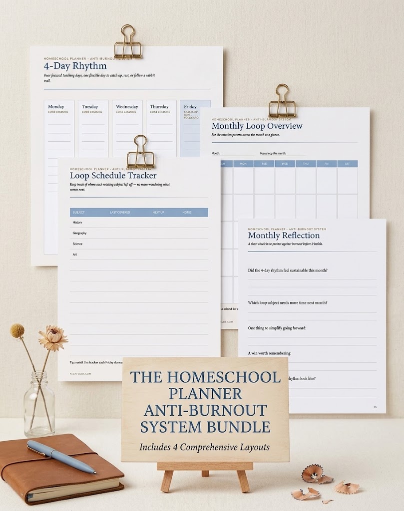 Charlotte Mason Homeschool Loop Schedule: 4-Day Rhythm, Anti-Burnout - Image 2
