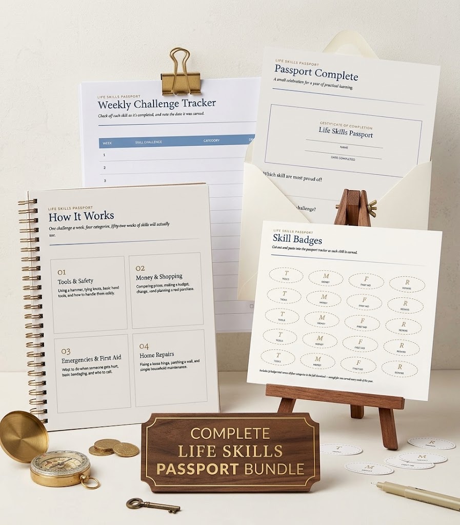 Life Skills Passport: Kids Responsibility Tracker, 52-Week Challenge - Image 2